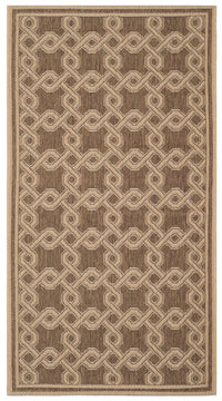 Safavieh Martha Stewart Msr4253-22 Brown / Creme Geometric Area Rug