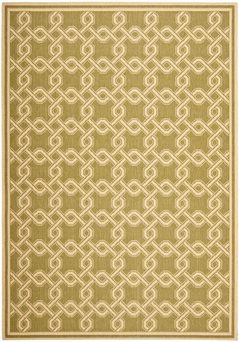 Safavieh Martha Stewart Msr4253-24 Green / Creme Damask Area Rug