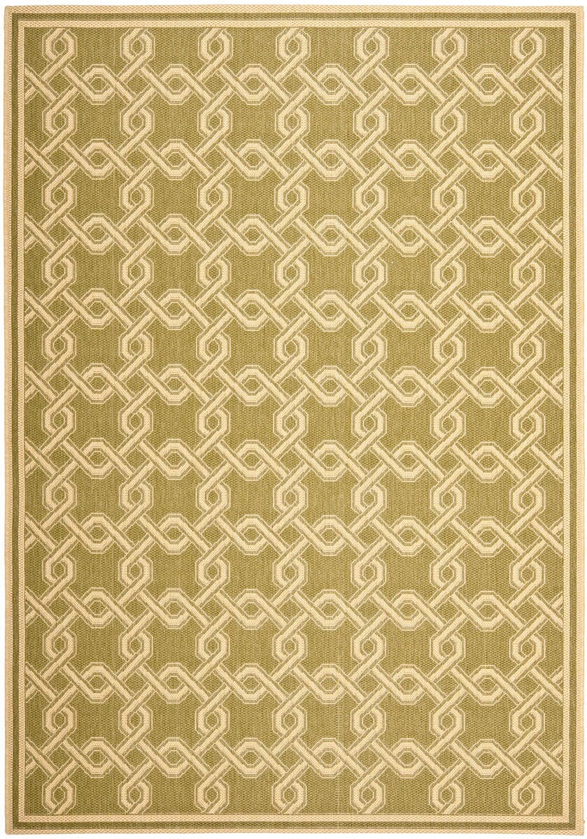 Safavieh Martha Stewart Msr4253-24 Green / Creme Damask Area Rug