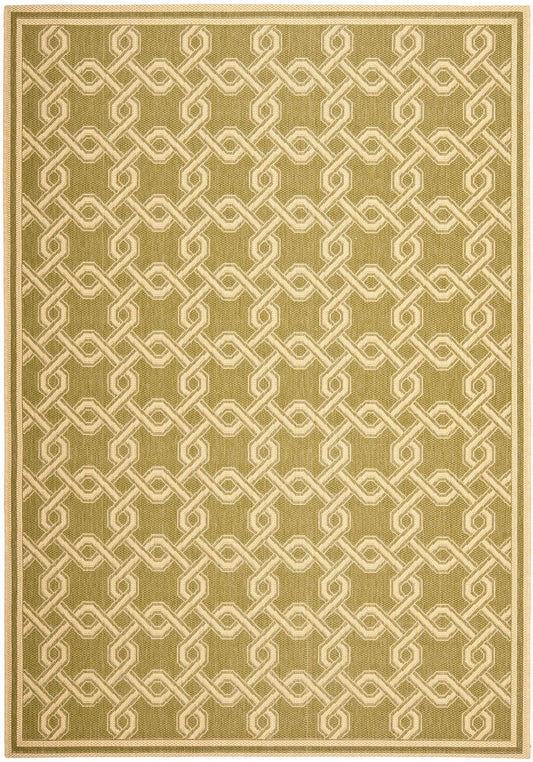 Safavieh Martha Stewart Msr4253-24 Green / Creme Damask Area Rug