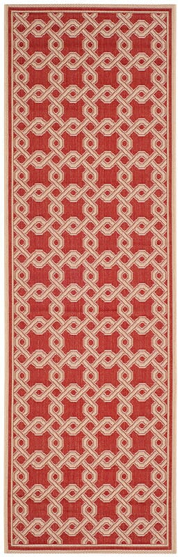 Safavieh Martha Stewart Msr4253-28 Red / Creme Geometric Area Rug