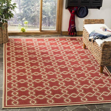 Safavieh Martha Stewart Msr4253-28 Red / Creme Rugs.