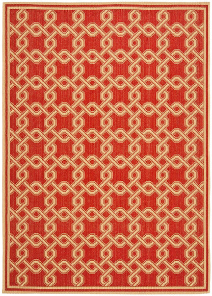 Safavieh Martha Stewart Msr4253-28 Red / Creme Geometric Area Rug