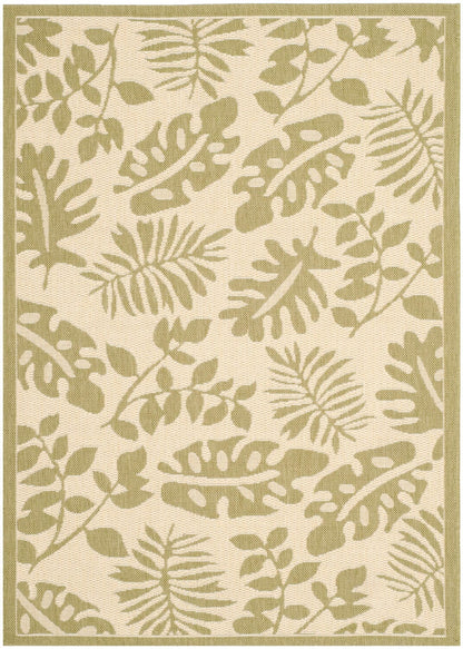 Safavieh Martha Stewart Msr4260-14 Creme / Brown Tropical Area Rug