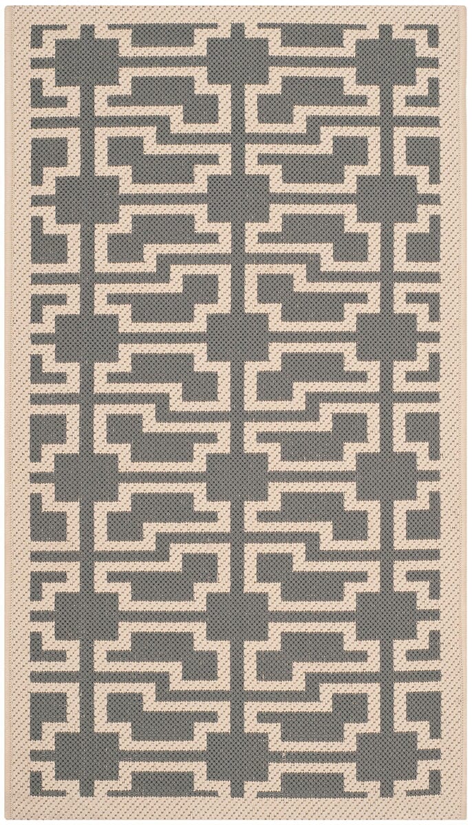 Safavieh Martha Stewart Msr4281-246 Anthracite / Beige Geometric Area Rug