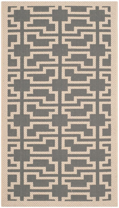 Safavieh Martha Stewart Msr4281-246 Anthracite / Beige Geometric Area Rug