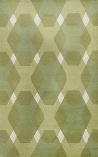 Safavieh Martha Stewart Msr4558B Green / Multi Damask Area Rug