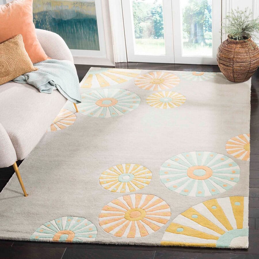 Safavieh Martha Stewart Msr4574B Bedford Grey Kids Area Rug