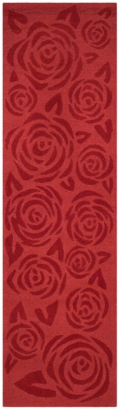 Safavieh Martha Stewart Msr4618A Vermillon Floral / Country Area Rug