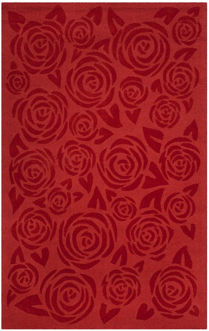 Safavieh Martha Stewart Msr4618A Vermillon Floral / Country Area Rug