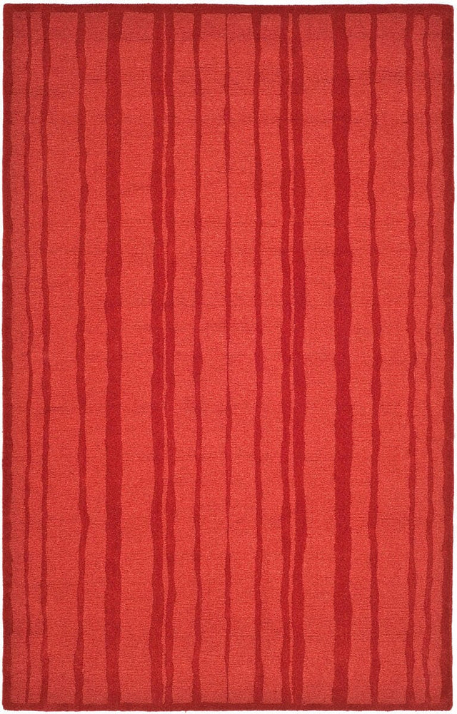 Safavieh Martha Stewart Msr4619A Vermillon Striped Area Rug