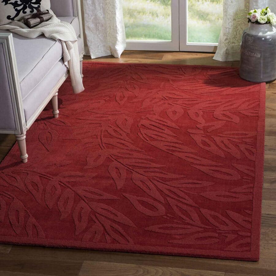 Safavieh Martha Stewart Msr4621B Vermillon Floral / Country Area Rug