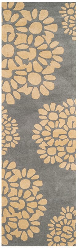 Safavieh Martha Stewart Msr4730B Cement Floral / Country Area Rug