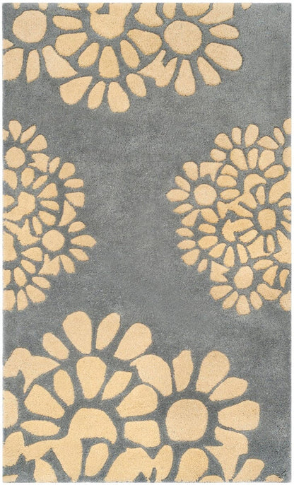 Safavieh Martha Stewart Msr4730B Cement Floral / Country Area Rug