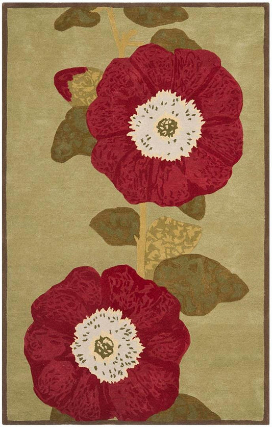 Safavieh Martha Stewart Msr4731A Dill Floral / Country Area Rug