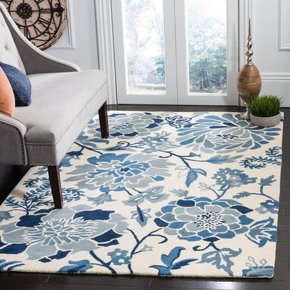 Safavieh Martha Stewart Msr4732A Azurite Floral / Country Area Rug