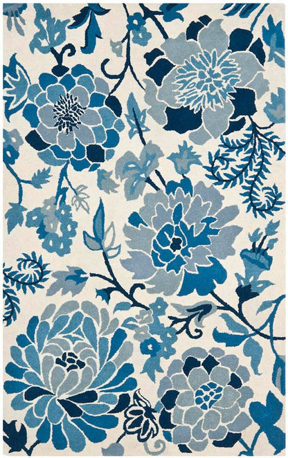 Safavieh Martha Stewart Msr4732A Azurite Floral / Country Area Rug