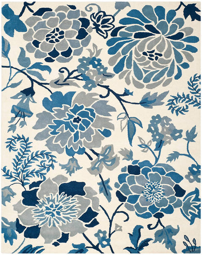 Safavieh Martha Stewart Msr4732A Azurite Floral / Country Area Rug