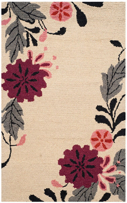 Safavieh Martha Stewart Msr4871A Ivory Floral / Country Area Rug