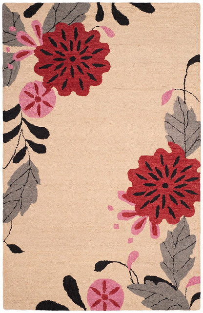 Safavieh Martha Stewart Msr4871A Ivory Floral / Country Area Rug