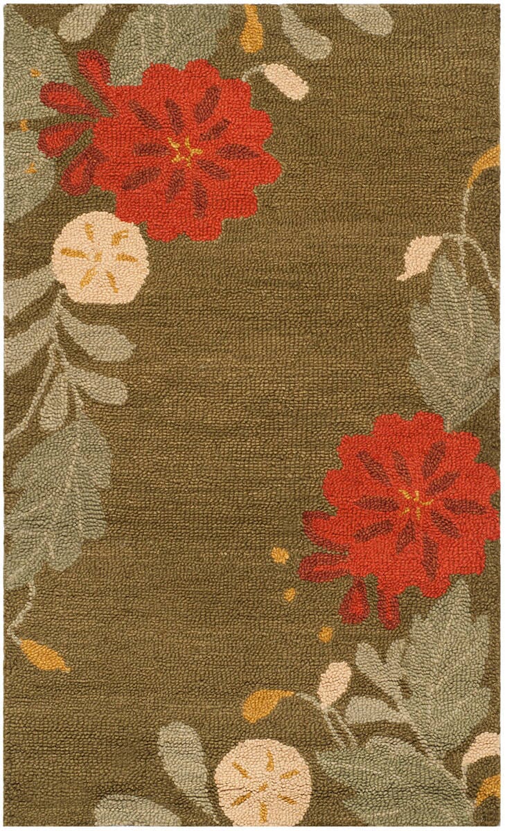 Safavieh Martha Stewart Msr4871B Pup Tent Floral / Country Area Rug