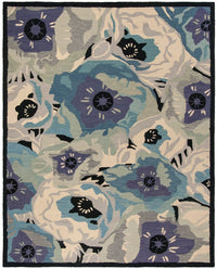 Safavieh Martha Stewart Msr4872B Blue Floral / Country Area Rug