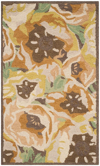 Safavieh Martha Stewart Msr4872C Gold Floral / Country Area Rug