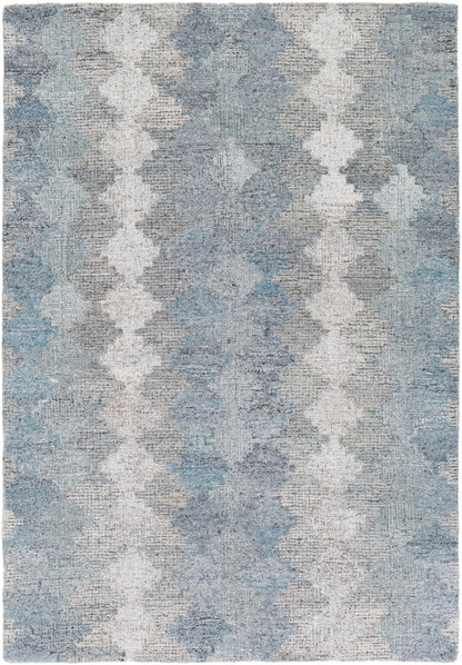 Surya Montclair Mtc-2306 Aqua, Taupe, Silver Gray, Medium Gray Area Rug