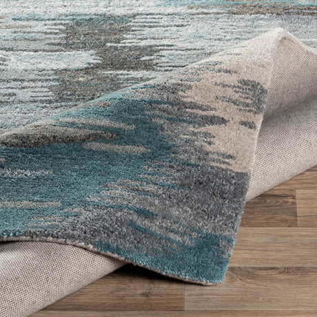 Surya Montclair Mtc-2307 Teal, Seafoam, Beige, Medium Gray Rugs.