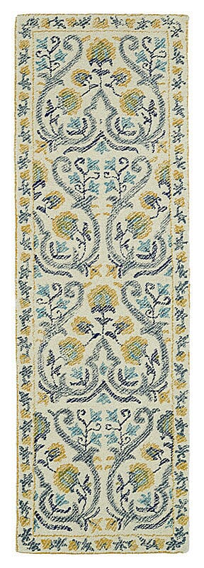 Kaleen Montage Mtg11 Ivory (01) Floral / Country Area Rug