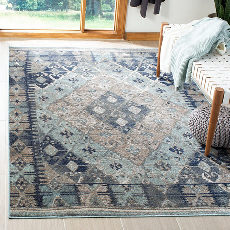 Safavieh Montage Mtg236K Blue / Grey Rugs.