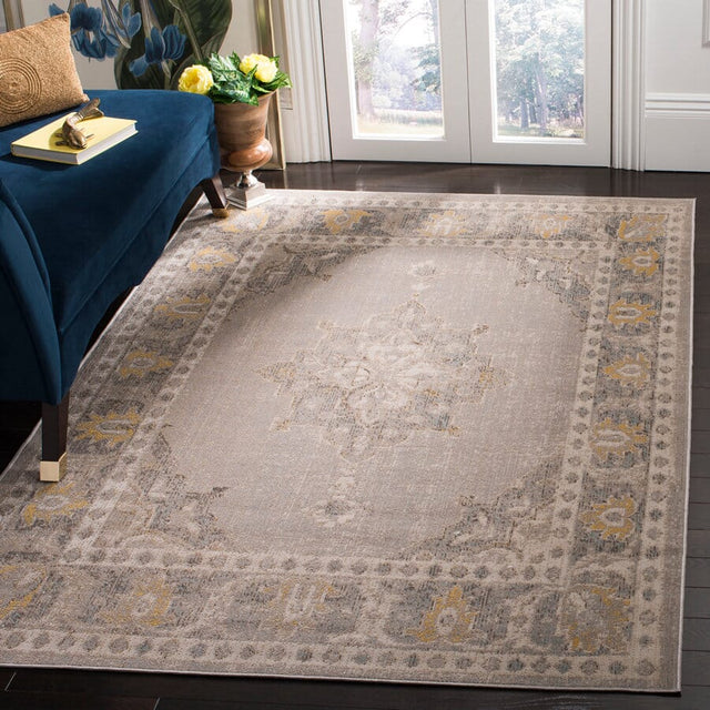 Safavieh Montage Mtg308D Grey / Gold Vintage / Distressed Area Rug