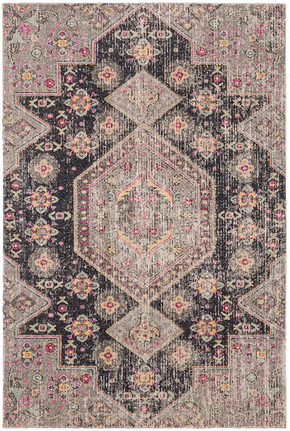 Safavieh Montage Mtg365Z Black / Multi Vintage / Distressed Area Rug