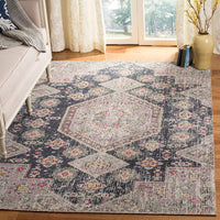 Safavieh Montage Mtg365Z Black / Multi Vintage / Distressed Area Rug