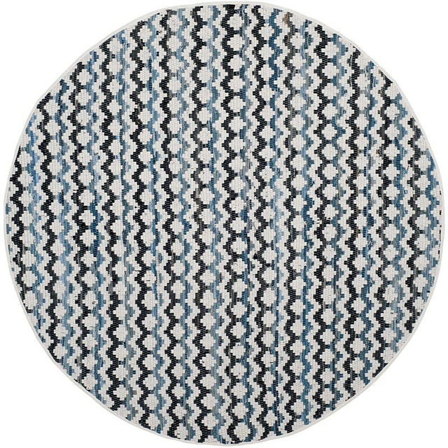 Safavieh Montauk Mtk120A Ivory Blue / Black Rugs.