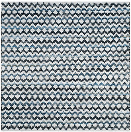 Safavieh Montauk Mtk120A Ivory Blue / Black Rugs.