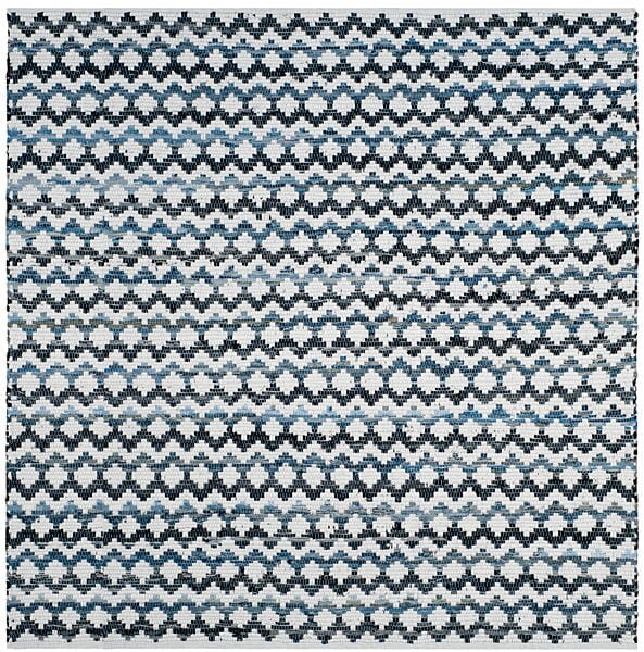 Safavieh Montauk Mtk120A Ivory Blue / Black Rugs.