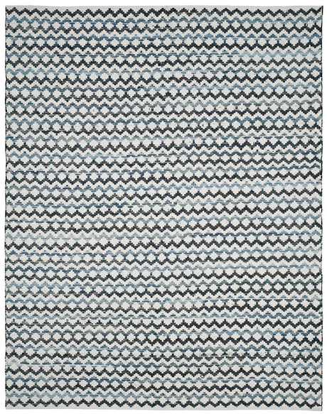 Safavieh Montauk Mtk120A Ivory Blue / Black Rugs.