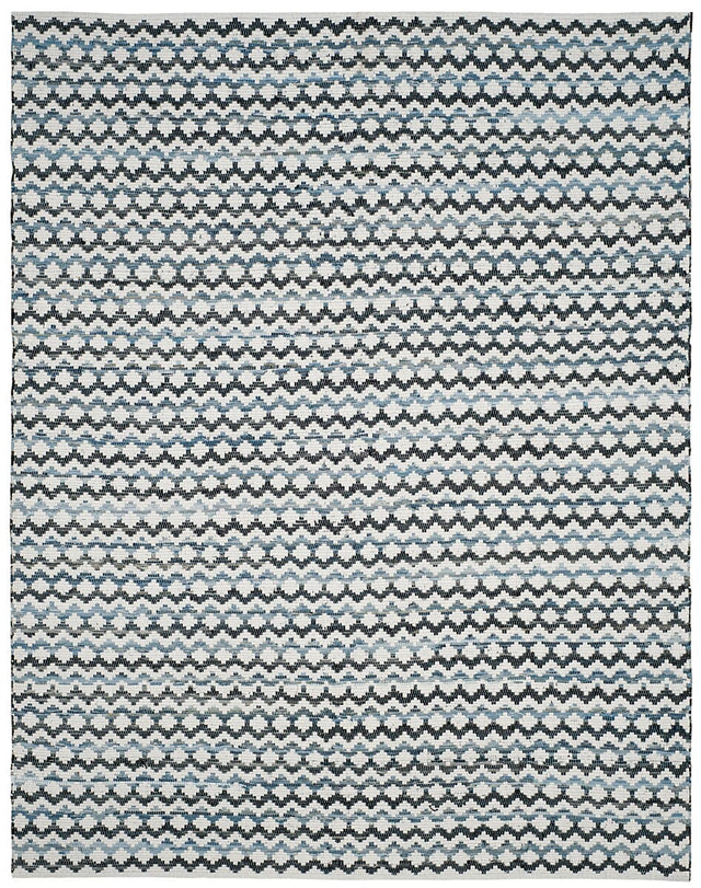 Safavieh Montauk Mtk120A Ivory Blue / Black Rugs.