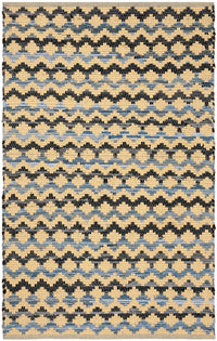 Safavieh Montauk Mtk120D Gold / Blue / Black Geometric Area Rug