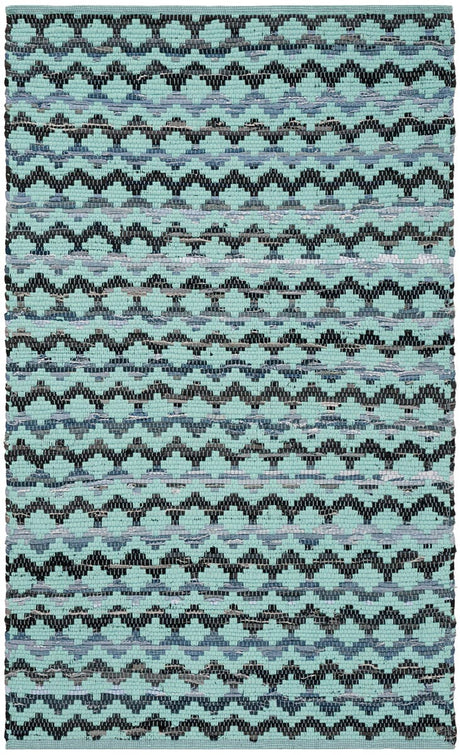 Safavieh Montauk Mtk120K Turquoise / Blue / Black Rugs.