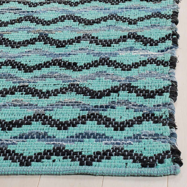 Safavieh Montauk Mtk120K Turquoise / Blue / Black Rugs.