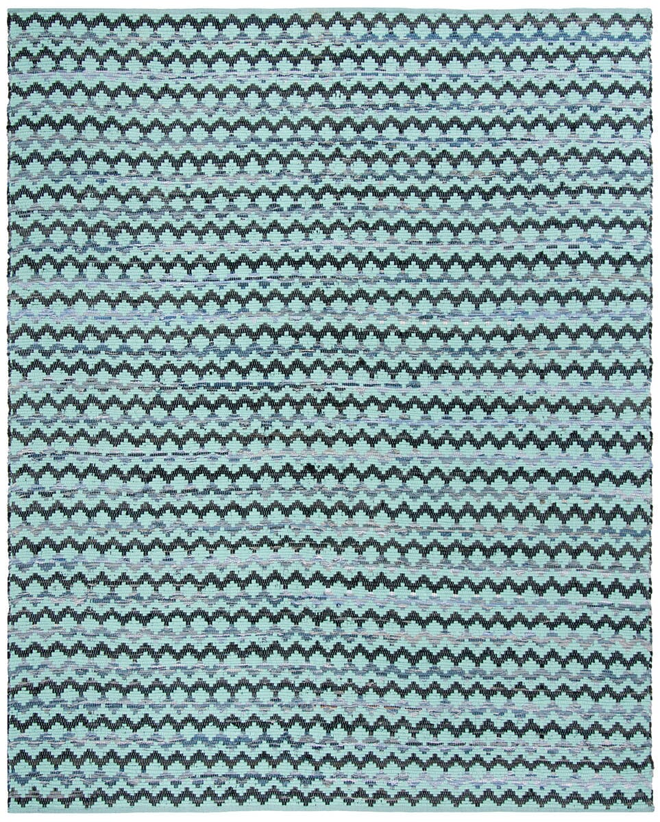 Safavieh Montauk Mtk120K Turquoise / Blue / Black Geometric Area Rug