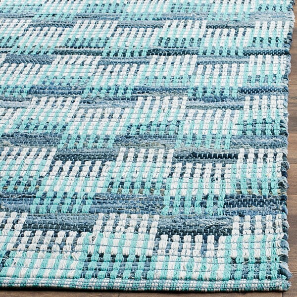 Safavieh Montauk Mtk121C Turquoise / Multi Geometric Area Rug