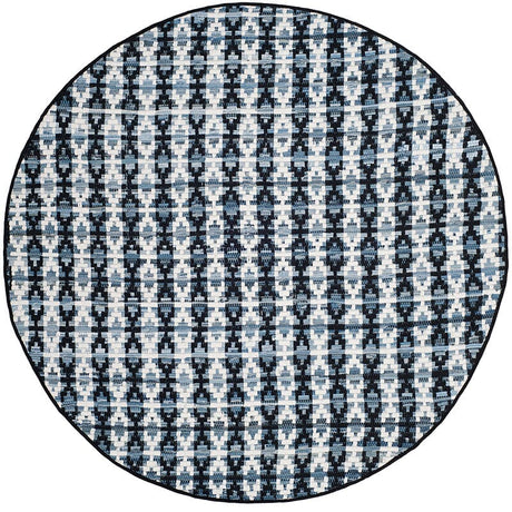 Safavieh Montauk Mtk123A Ivory Blue / Black Rugs.