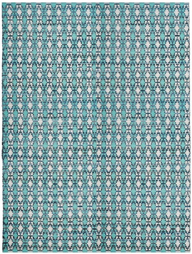 Safavieh Montauk Mtk123C Turquoise / Multi Geometric Area Rug