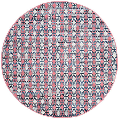 Safavieh Montauk Mtk123D Coral / Multi Geometric Area Rug