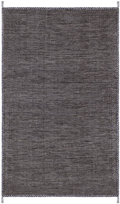 Safavieh Montauk Mtk150F Grey / Black Solid Color Area Rug