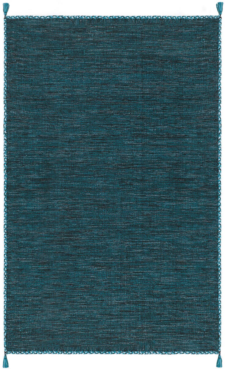 Safavieh Montauk Mtk150M Blue / Black Solid Color Area Rug