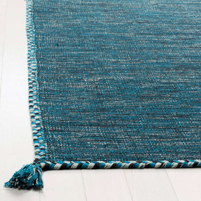 Safavieh Montauk Mtk150M Blue / Black Solid Color Area Rug